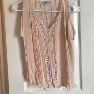 Salmon pink blouse